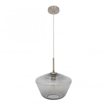 Distribuidor - Lâmpadas Diversas | Colgantes Moderno | COLGANTE PINAP 1XE27 NIQUEL/AHUMADO REGX30X30 CM Ref: 193491714